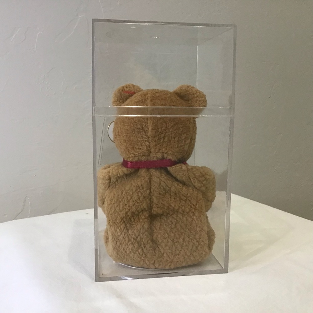 Curly Beanie Baby – 1996 Original – NWT –  Collectible in Display Case - Picture 6 of 7